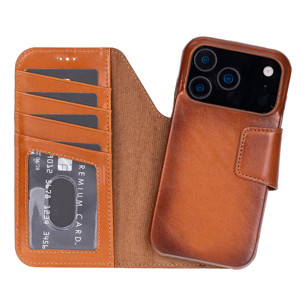 Elite Magic I Phone 17 Pro Max Leather Detachable Wallet Case
