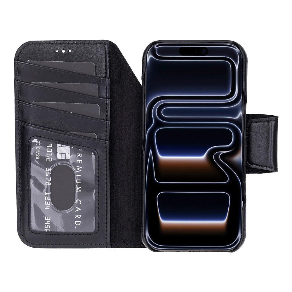 Elite Magic I Phone 17 Pro Max Leather Detachable Wallet Case