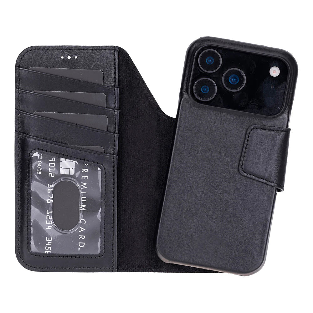 Elite Magic I Phone 17 Pro Max Leather Detachable Wallet Case