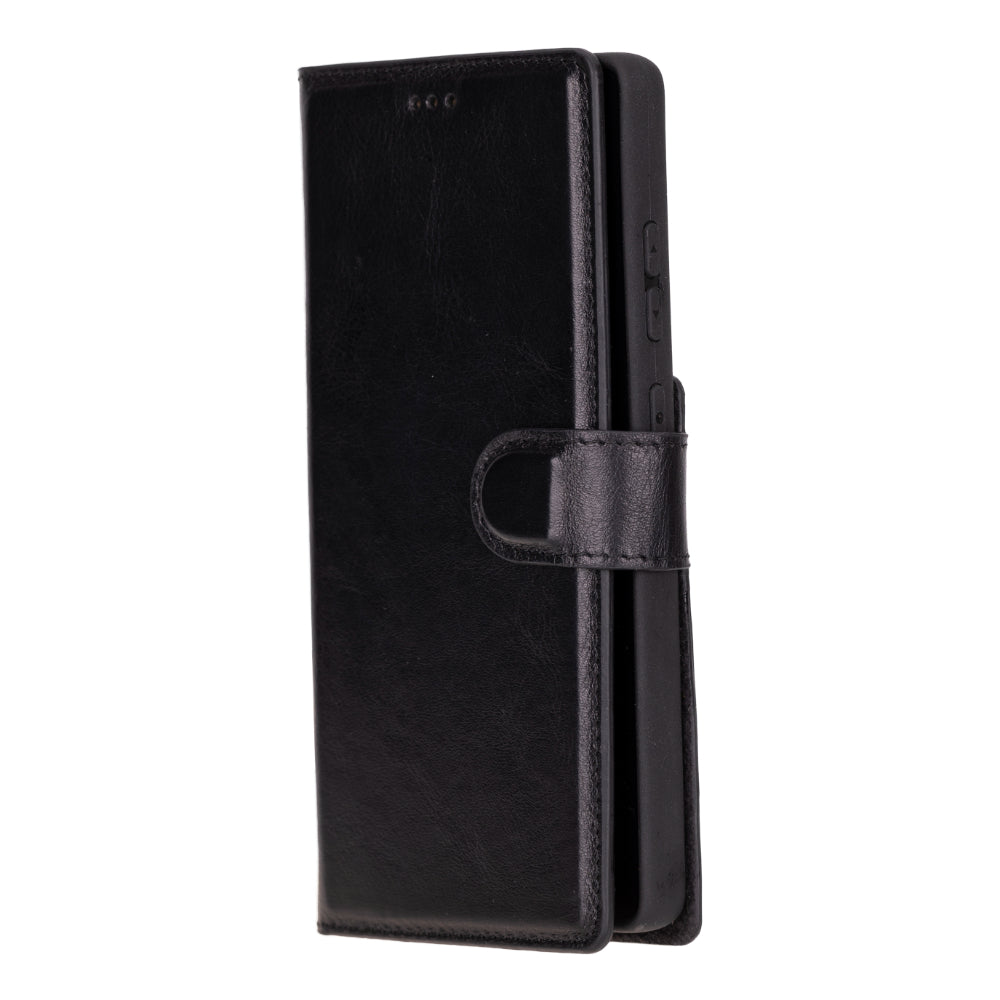 Magische abnehmbare Leder-Brieftaschenhülle für Samsung Galaxy S25 Ultra