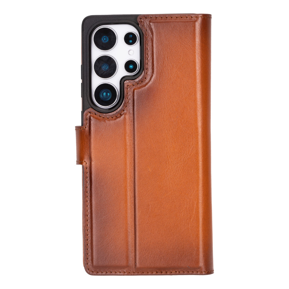 Magische abnehmbare Leder-Brieftaschenhülle für Samsung Galaxy S25 Ultra