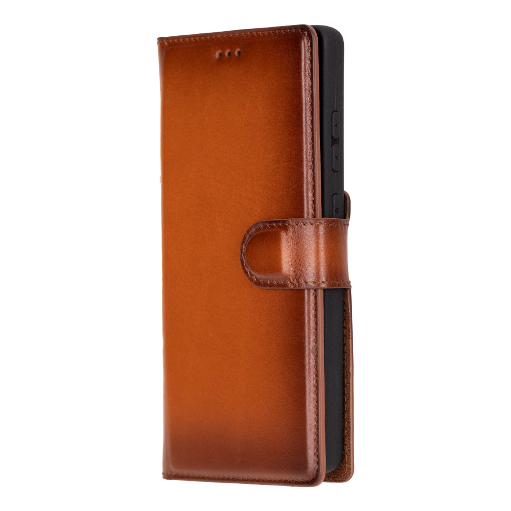 Magische abnehmbare Leder-Brieftaschenhülle für Samsung Galaxy S25 Ultra