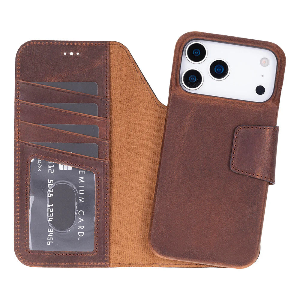 Elite Magic I Phone 17 Pro Leather Detachable Wallet Case