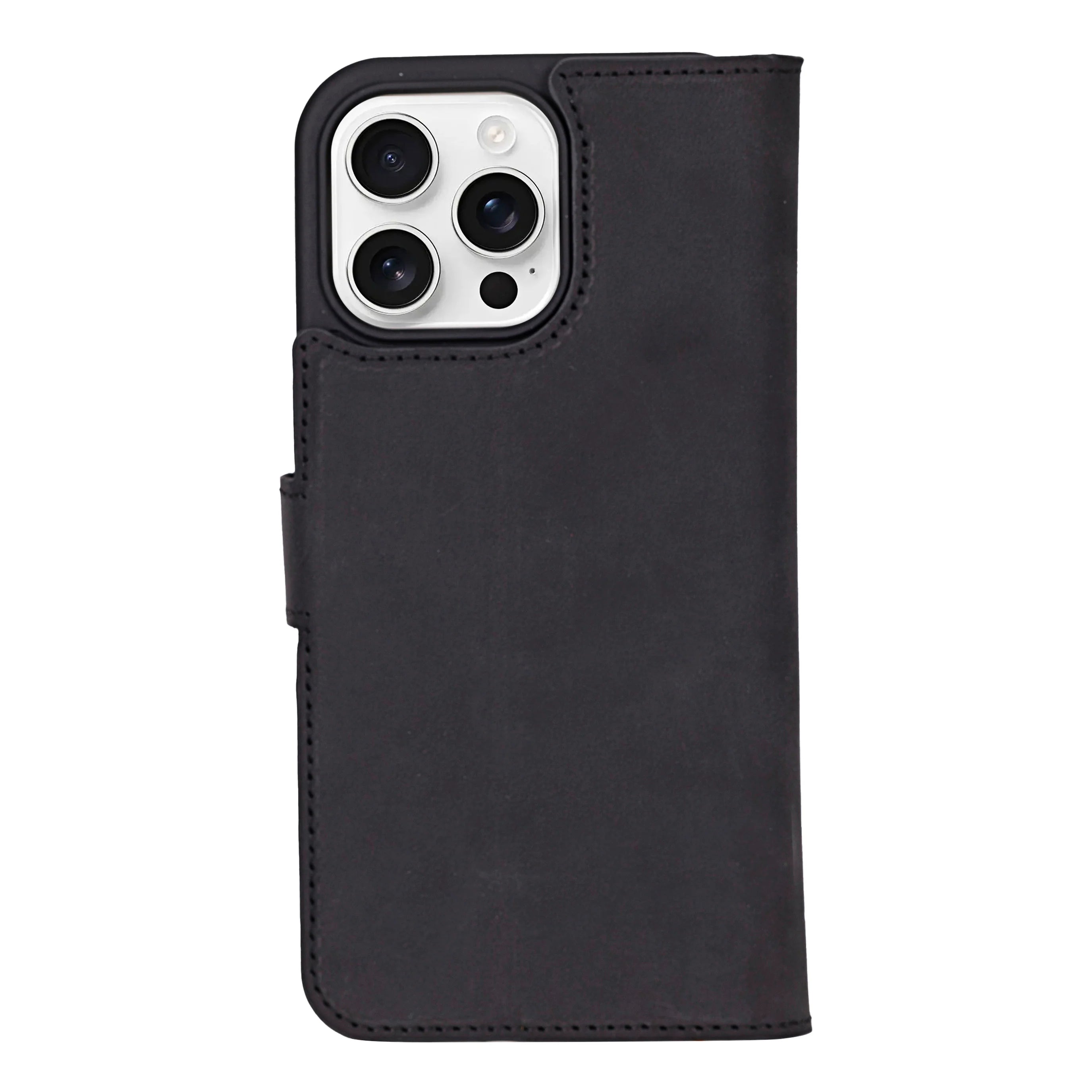 Liluri iPhone 16 Pro abnehmbare Leder-Brieftaschenhülle