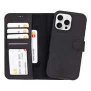 Liluri I Phone 16 Pro Detachable Leather Wallet Case