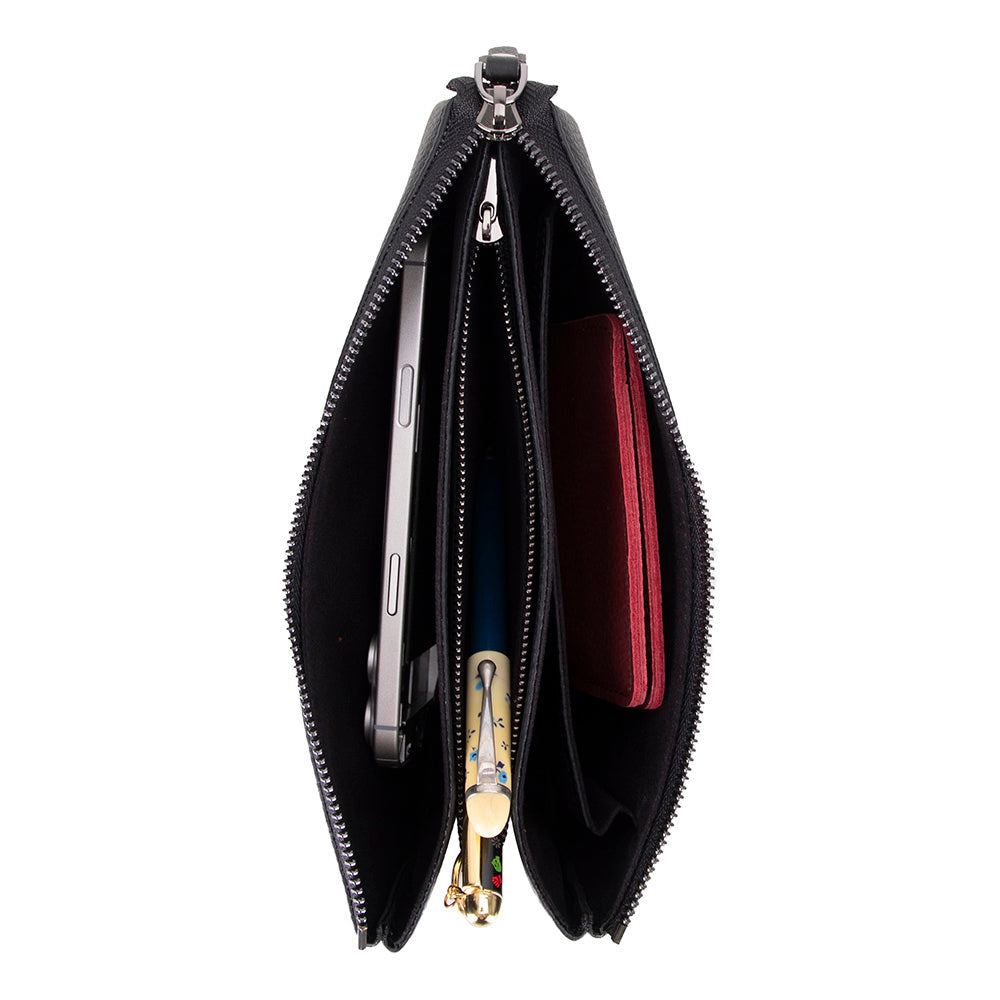 Majeste Leder-Clutch-Tasche