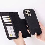 Liluri I Phone 16 Pro Max Detachable Leather Wallet Case