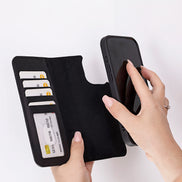 Liluri I Phone 16 Pro Max Detachable Leather Wallet Case