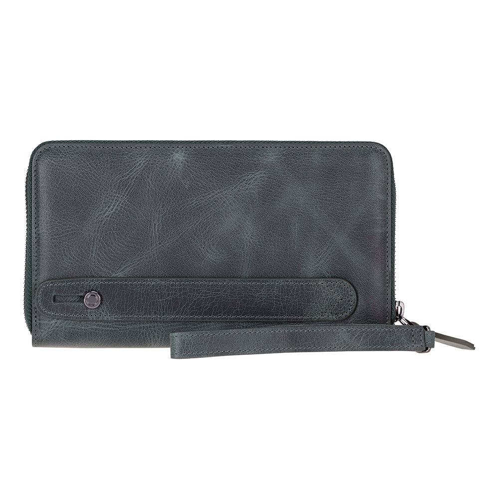 Aristo Genuine Leather Clutch Bag - Minimalist Wristlet Wallet & Pouch Bag