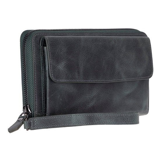 Aristo Genuine Leather Clutch Bag - Minimalist Wristlet Wallet & Pouch Bag