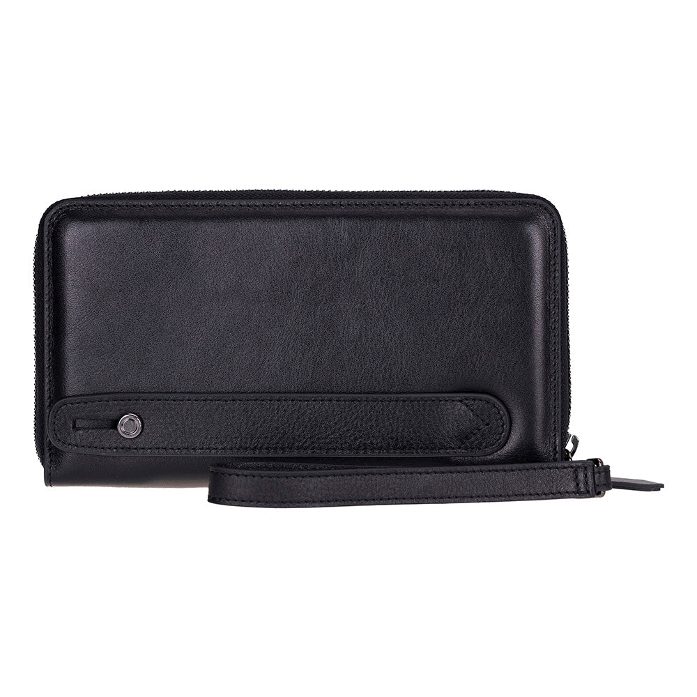Aristo Genuine Leather Clutch Bag - Minimalist Wristlet Wallet & Pouch Bag