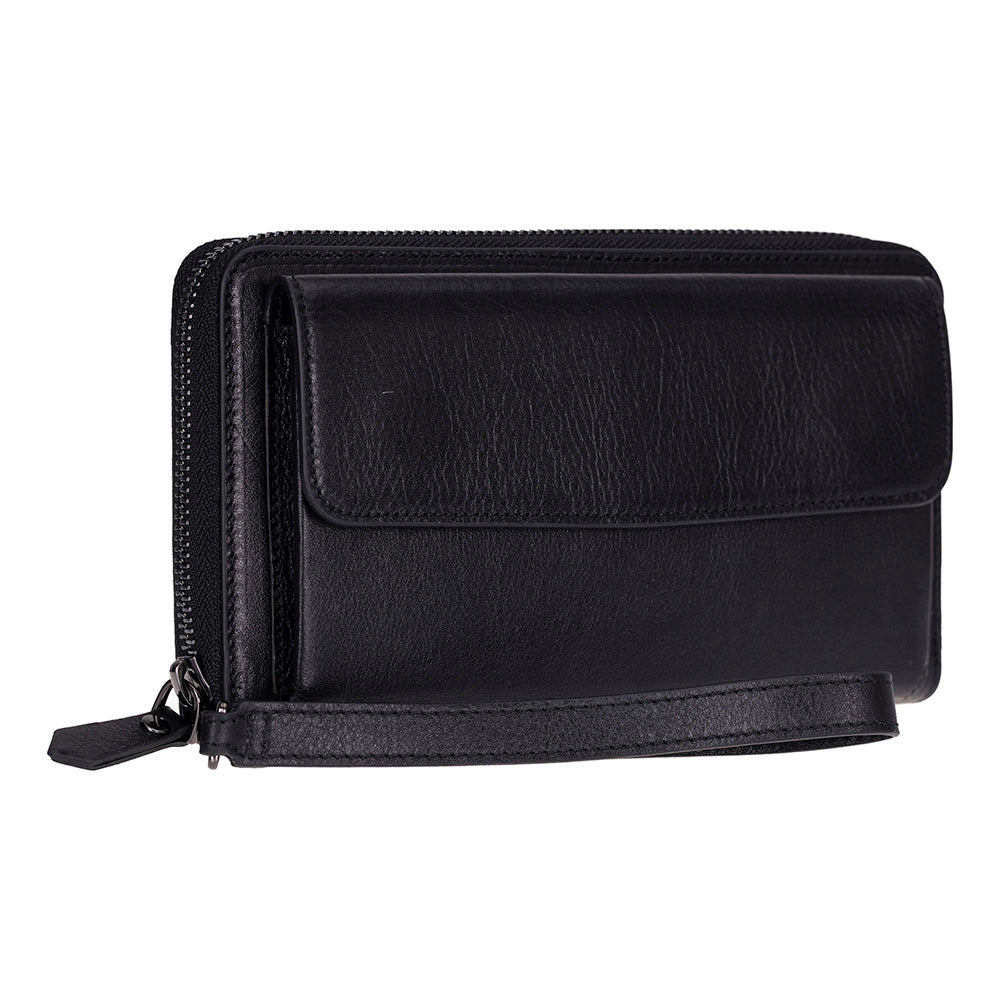 Aristo Genuine Leather Clutch Bag - Minimalist Wristlet Wallet & Pouch Bag