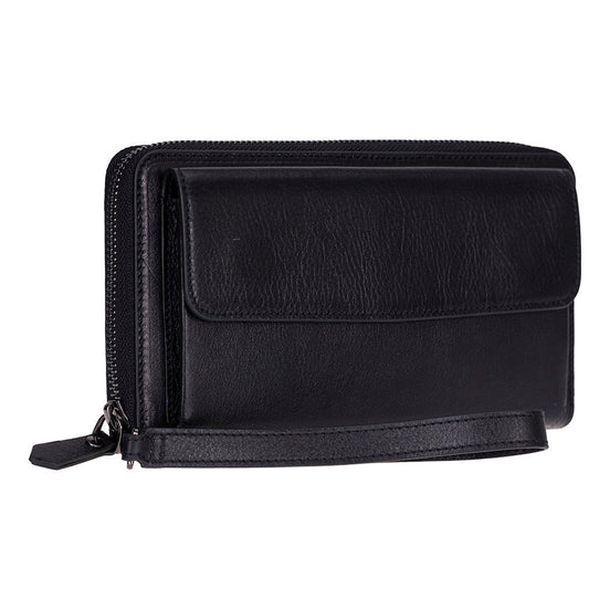 Aristo Genuine Leather Clutch Bag - Minimalist Wristlet Wallet & Pouch Bag