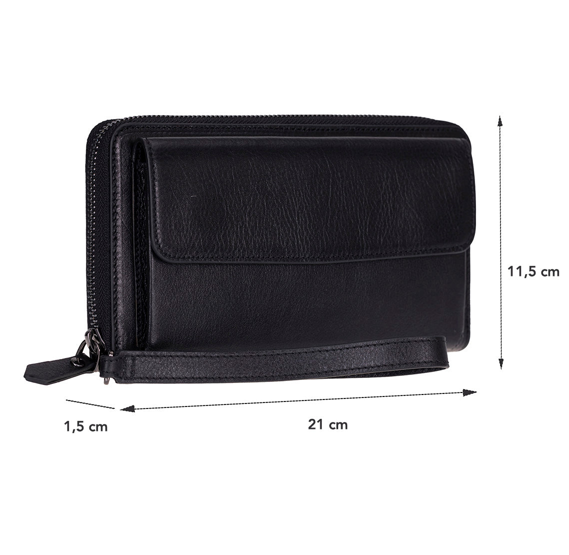 Aristo Genuine Leather Clutch Bag - Minimalist Wristlet Wallet & Pouch Bag