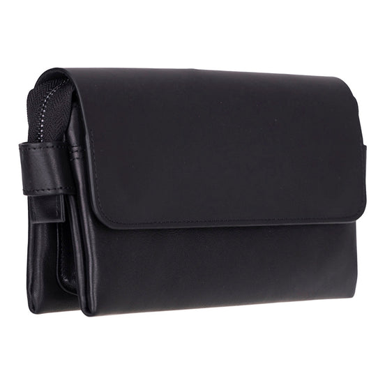 Prestige Genuine Leather Clutch Bag – Premium Travel Organizer with Wrist Strap