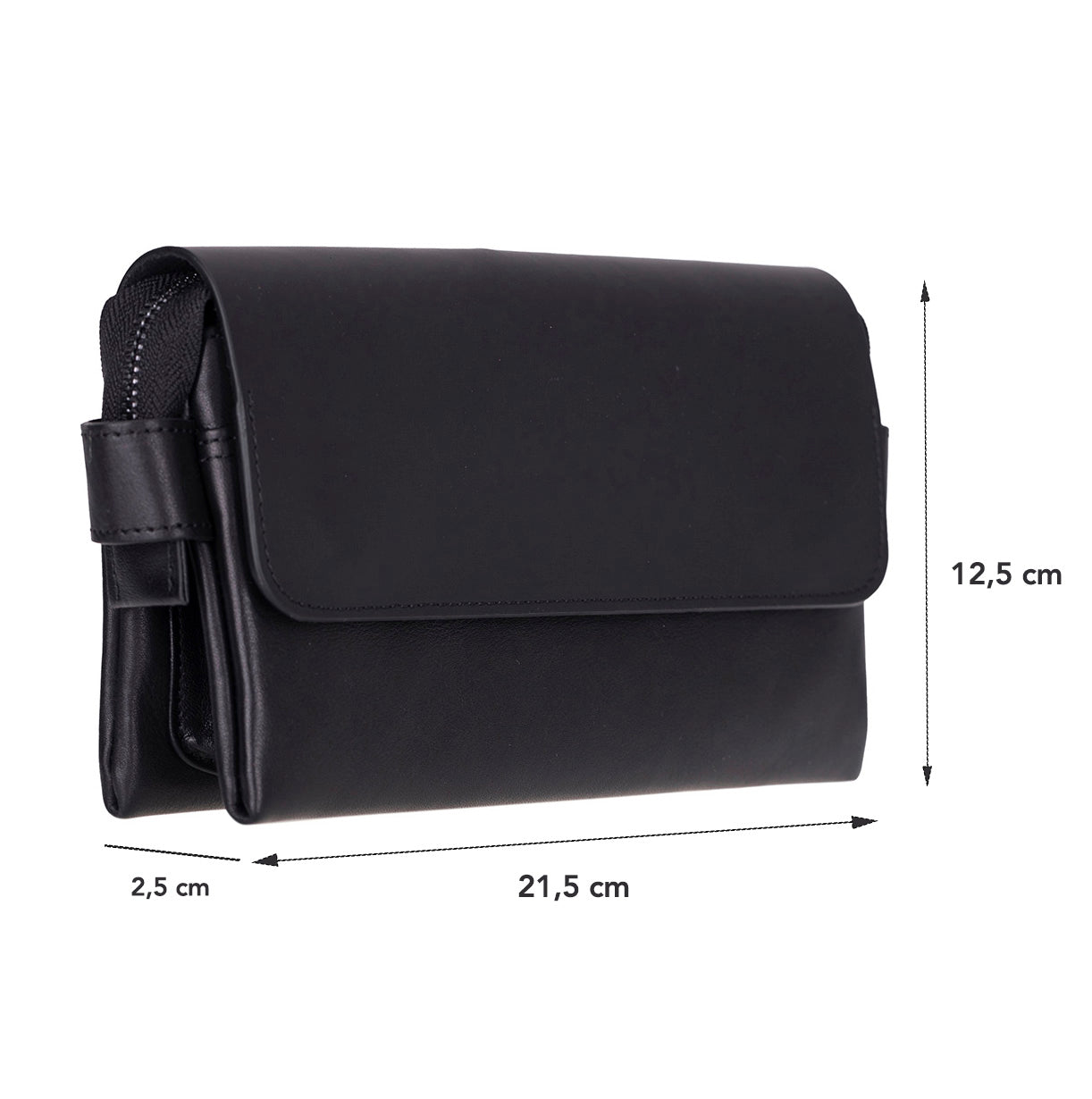 Prestige Genuine Leather Clutch Bag – Premium Travel Organizer with Wrist Strap
