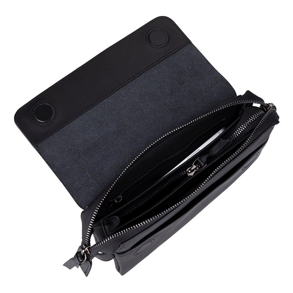Prestige Genuine Leather Clutch Bag – Premium Travel Organizer with Wrist Strap