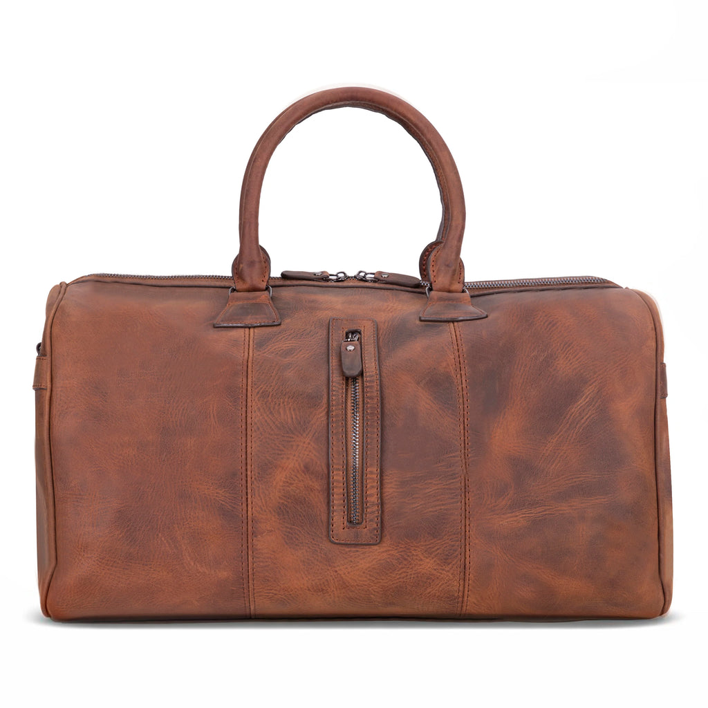 Dolly Handcrafted Leather Duffle Bag | Full Grain Leather Weekender Travel Bag