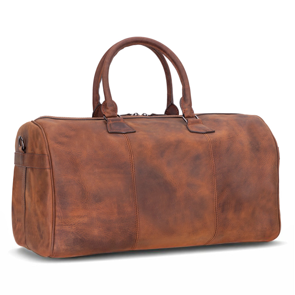 Dolly Handcrafted Leather Duffle Bag | Full Grain Leather Weekender Travel Bag