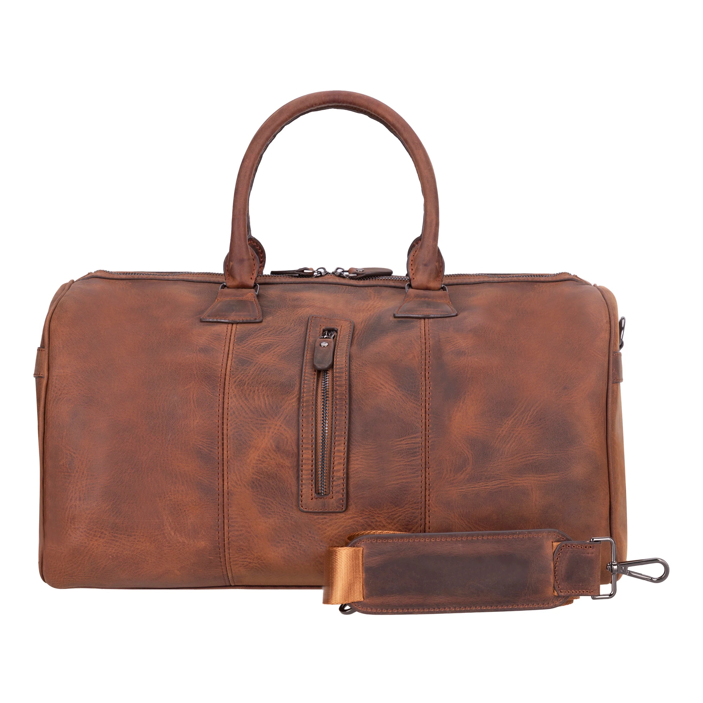 Dolly Handcrafted Leather Duffle Bag | Full Grain Leather Weekender Travel Bag