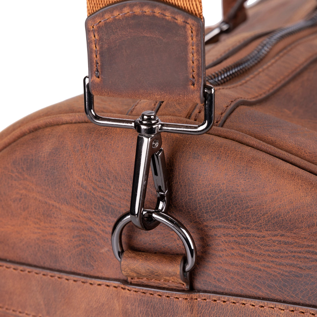 Dolly Handcrafted Leather Duffle Bag | Full Grain Leather Weekender Travel Bag