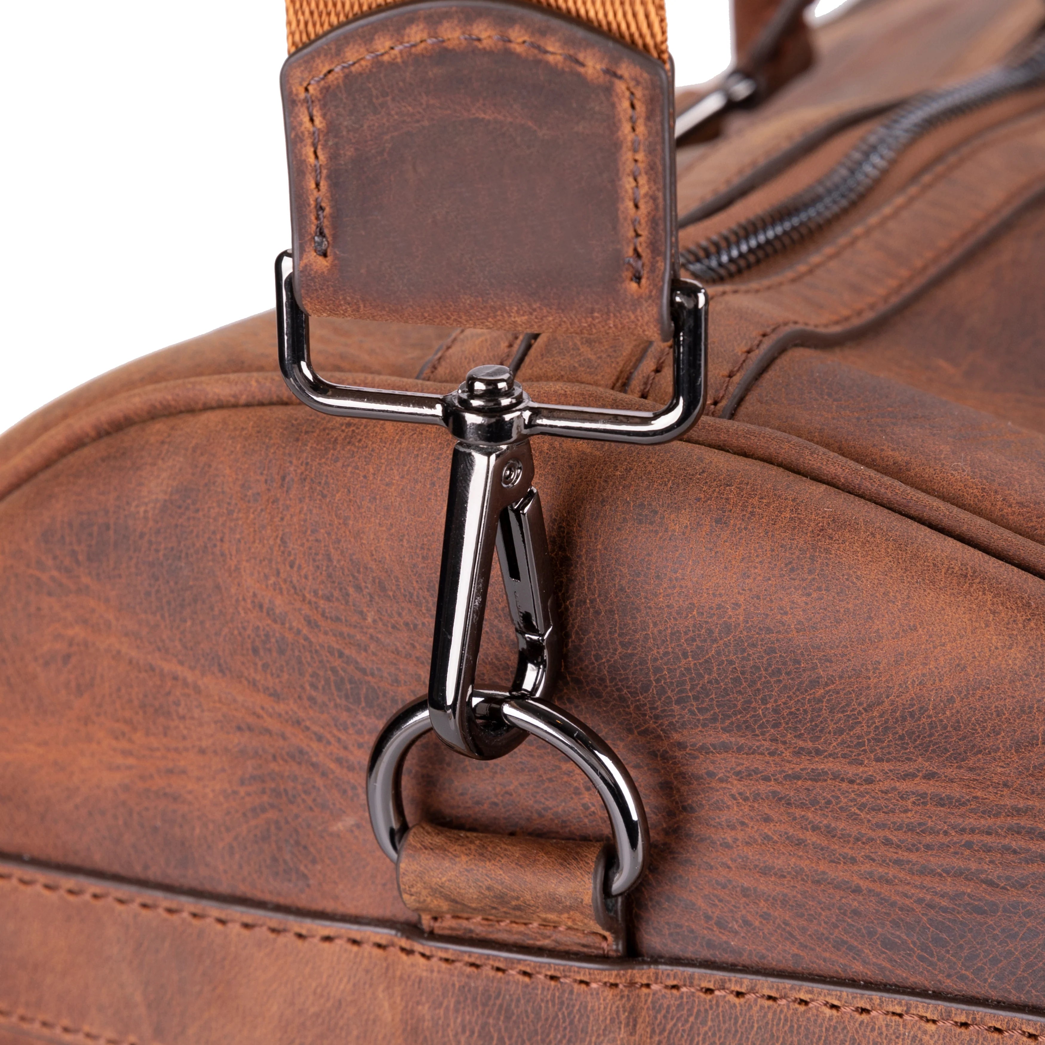 Dolly Handcrafted Leather Duffle Bag | Full Grain Leather Weekender Travel Bag