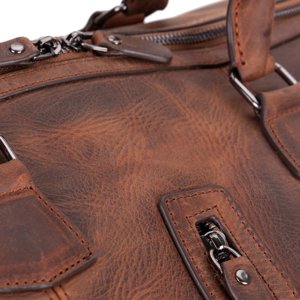 Dolly Handcrafted Leather Duffle Bag | Full Grain Leather Weekender Travel Bag