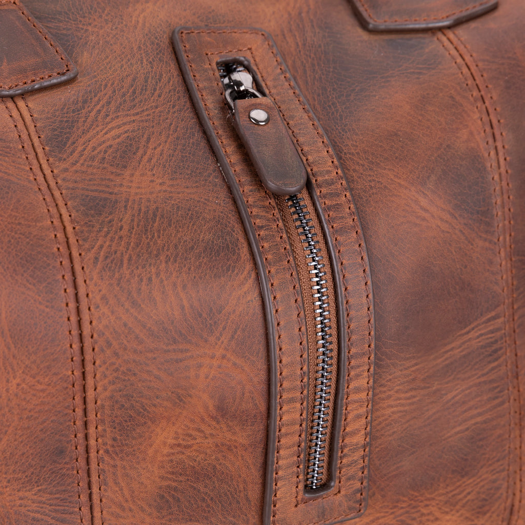 Dolly Handcrafted Leather Duffle Bag | Full Grain Leather Weekender Travel Bag