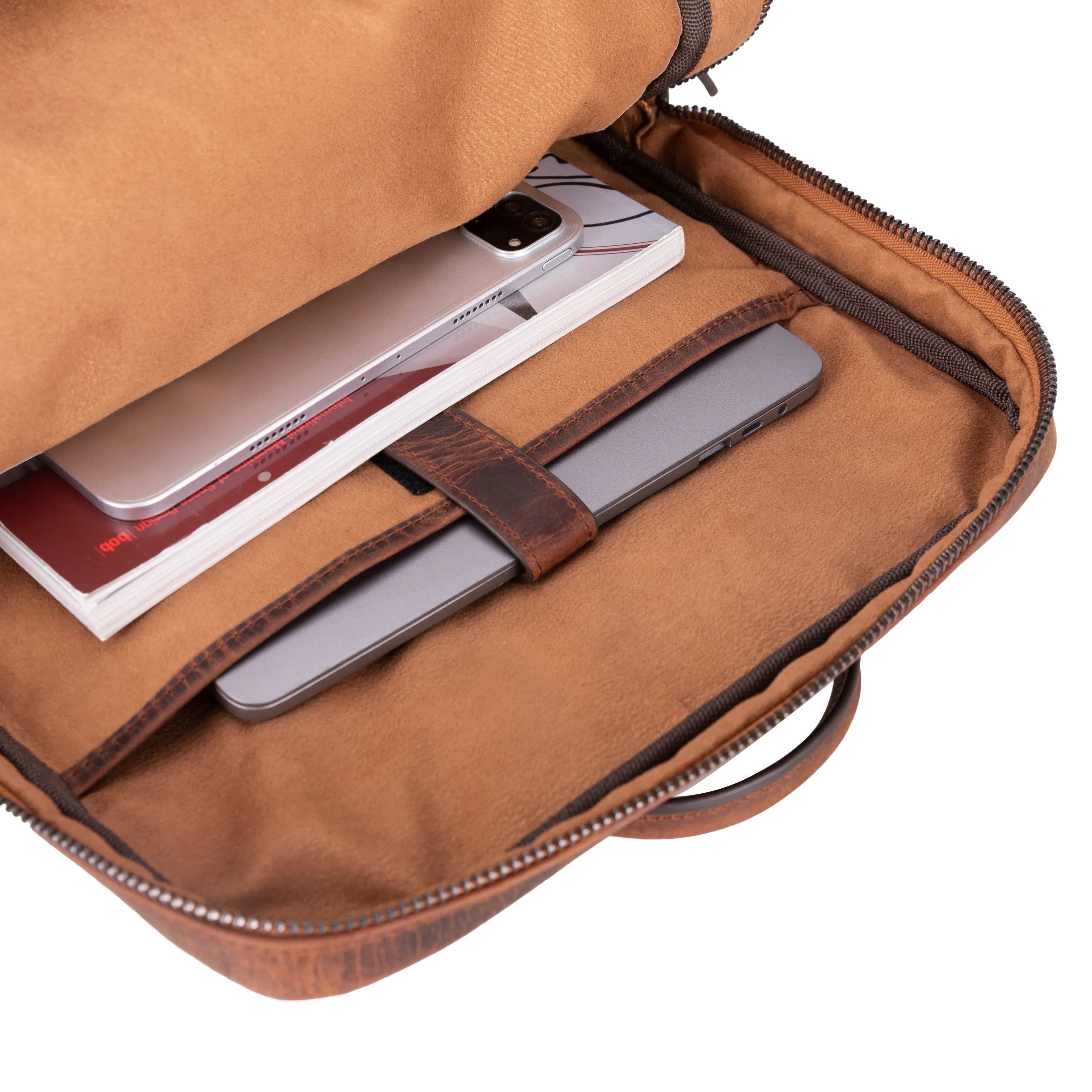 Lederrucksack „Verstecktes Schloss“