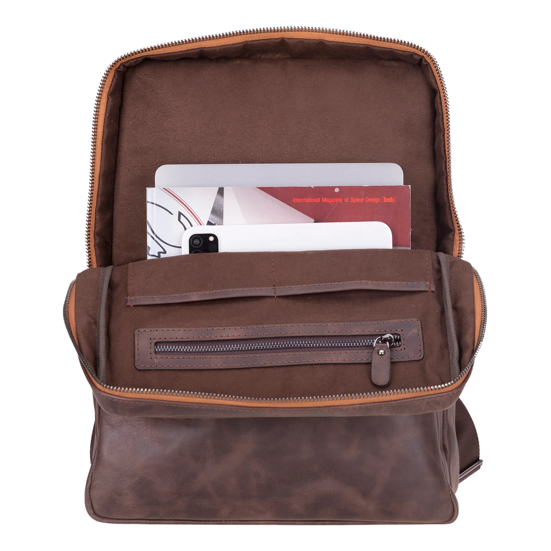 Lederrucksack „Verstecktes Schloss“