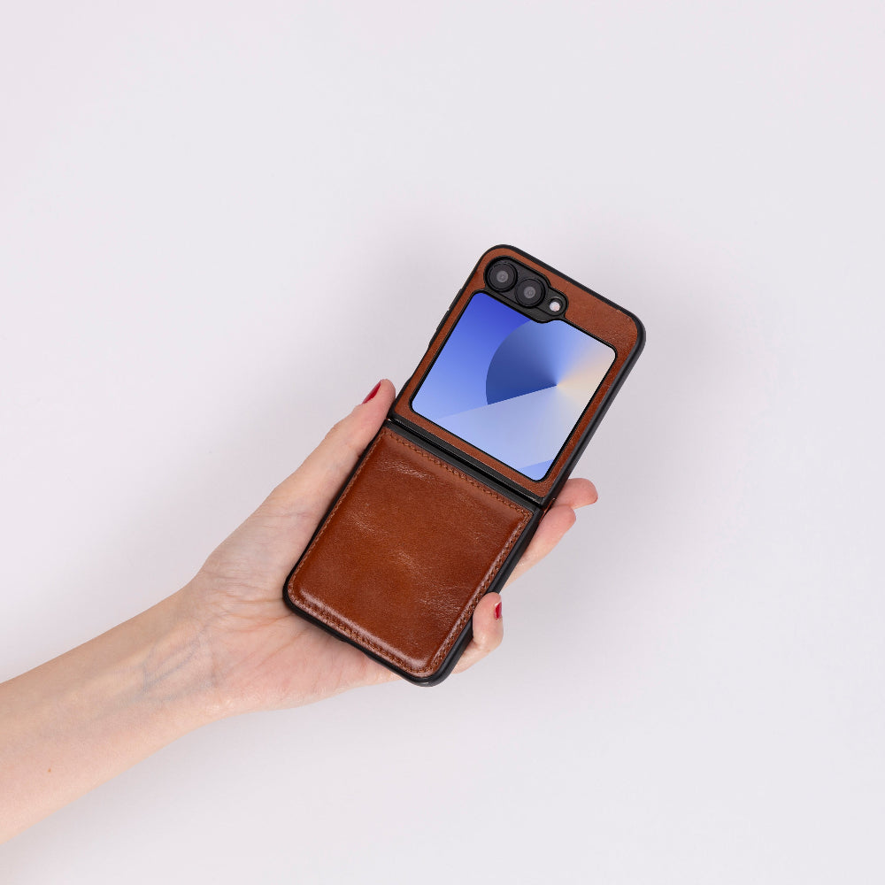 Flex Cover Samsung Z Flip 6 Lederhülle