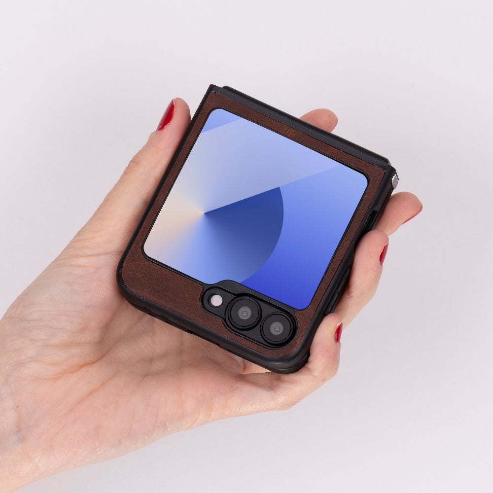 Flex Cover Samsung Z Flip 6 Lederhülle