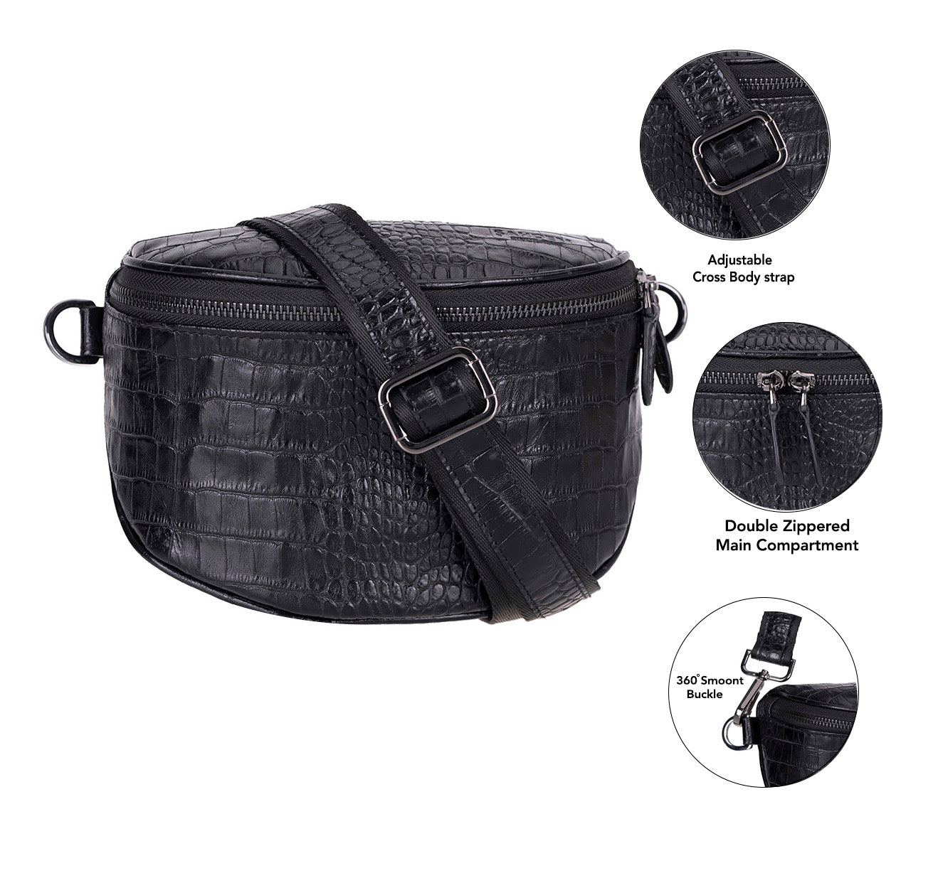 Alora Leder-Umhängetasche