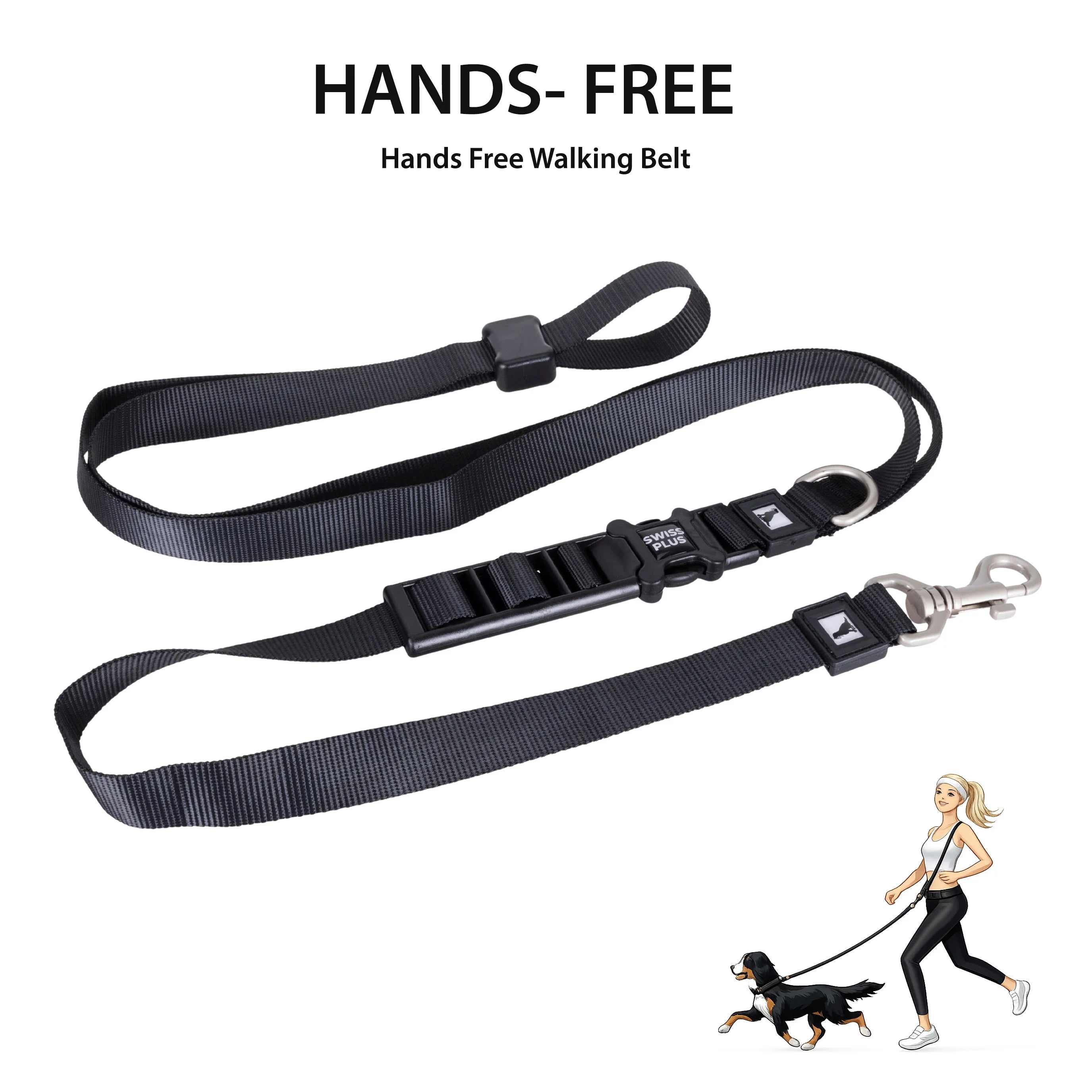 Solid Color Hands Free Leash