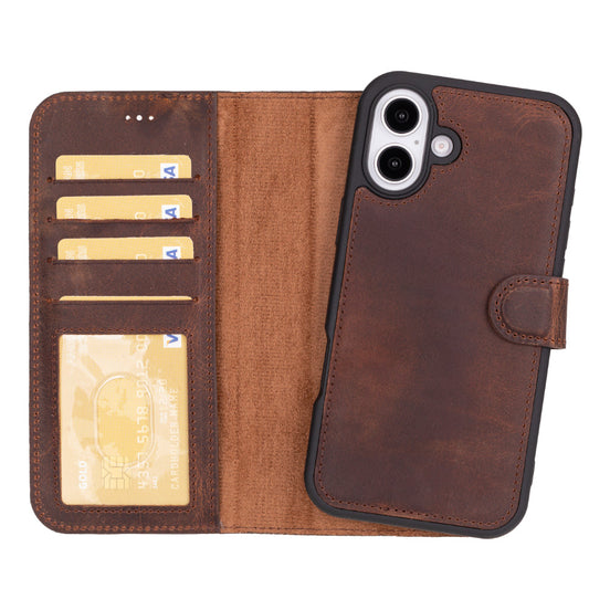 Magic  Detachable Genuine Leather Case