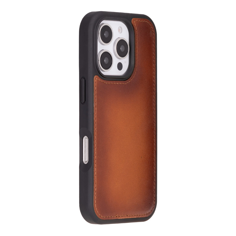 Genuine Leather Detachable  iphone 16 Case