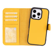 Genuine Leather Detachable  iphone 16 Case