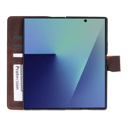 Brieftaschen-ID Leder Samsung Galaxy Z Fold7 Folio-Hülle