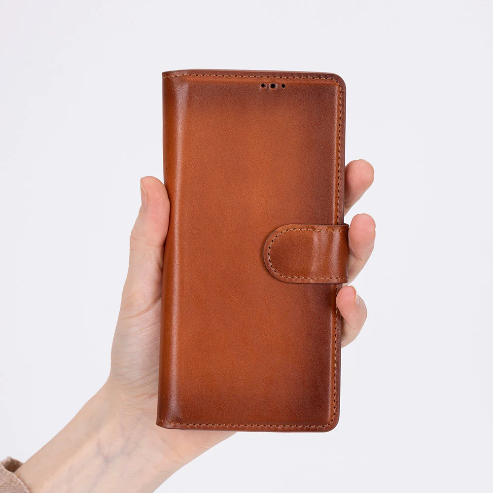 Brieftaschen-ID Leder Samsung Galaxy Z Fold7 Folio-Hülle