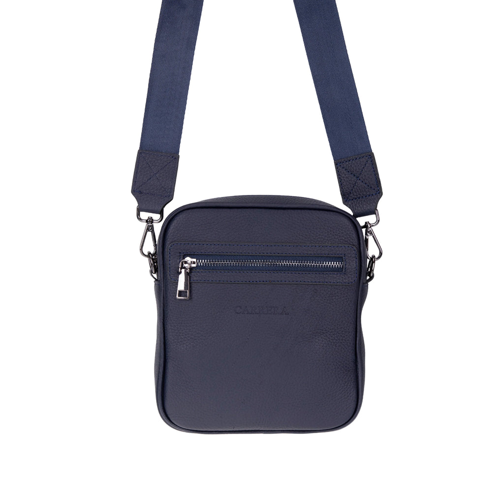 Carrera Torvane Men's Genuine Leather Crossbody Bag - Messenger Shoulder Bag for Travel and Daily Use