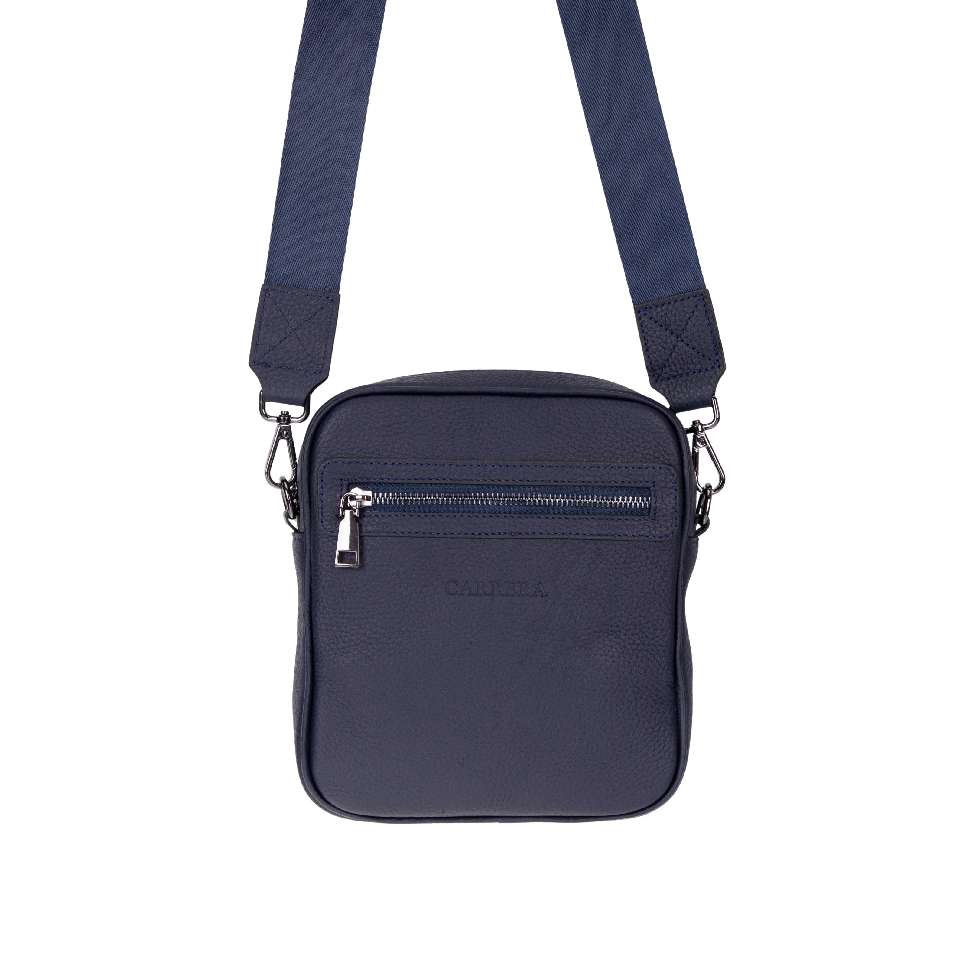 Carrera Torvane Men's Genuine Leather Crossbody Bag - Messenger Shoulder Bag for Travel and Daily Use
