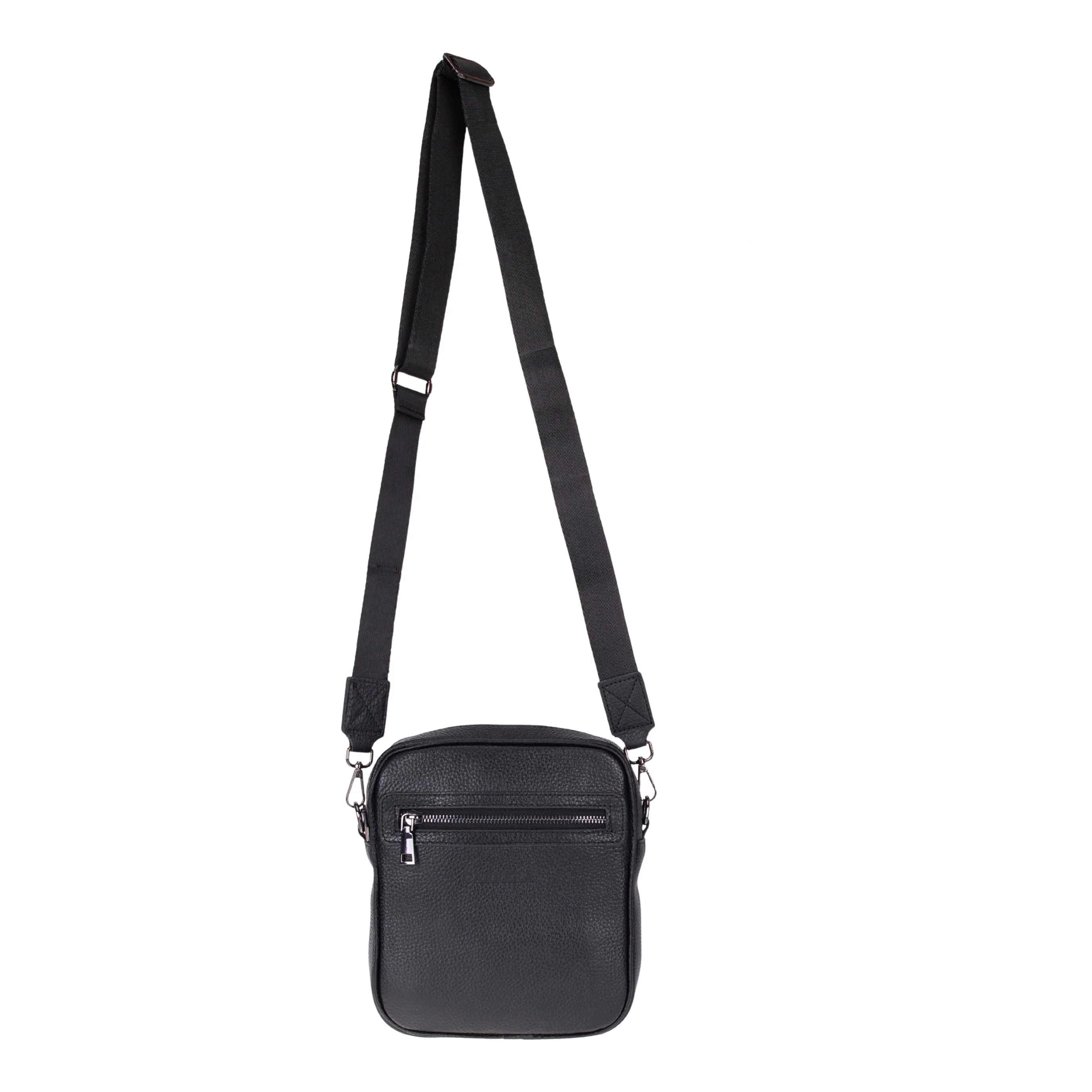 Carrera Torvane Men's Genuine Leather Crossbody Bag - Messenger Shoulder Bag for Travel and Daily Use
