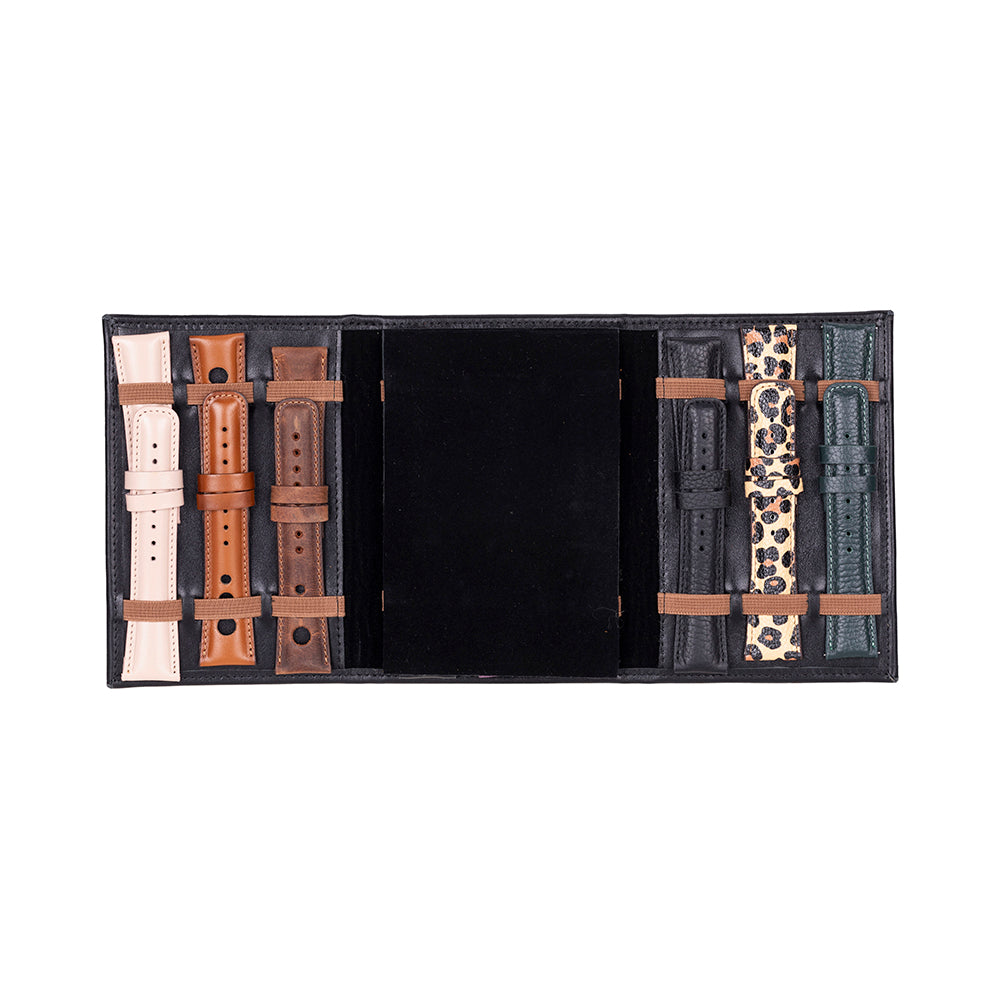 Dreifacher Uhrenarmband-Organizer aus Leder