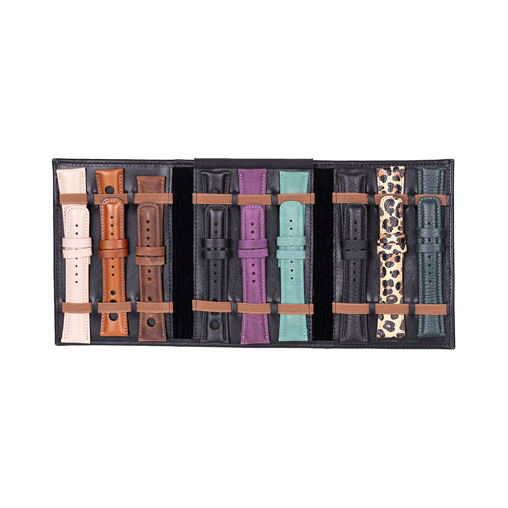 Dreifacher Uhrenarmband-Organizer aus Leder