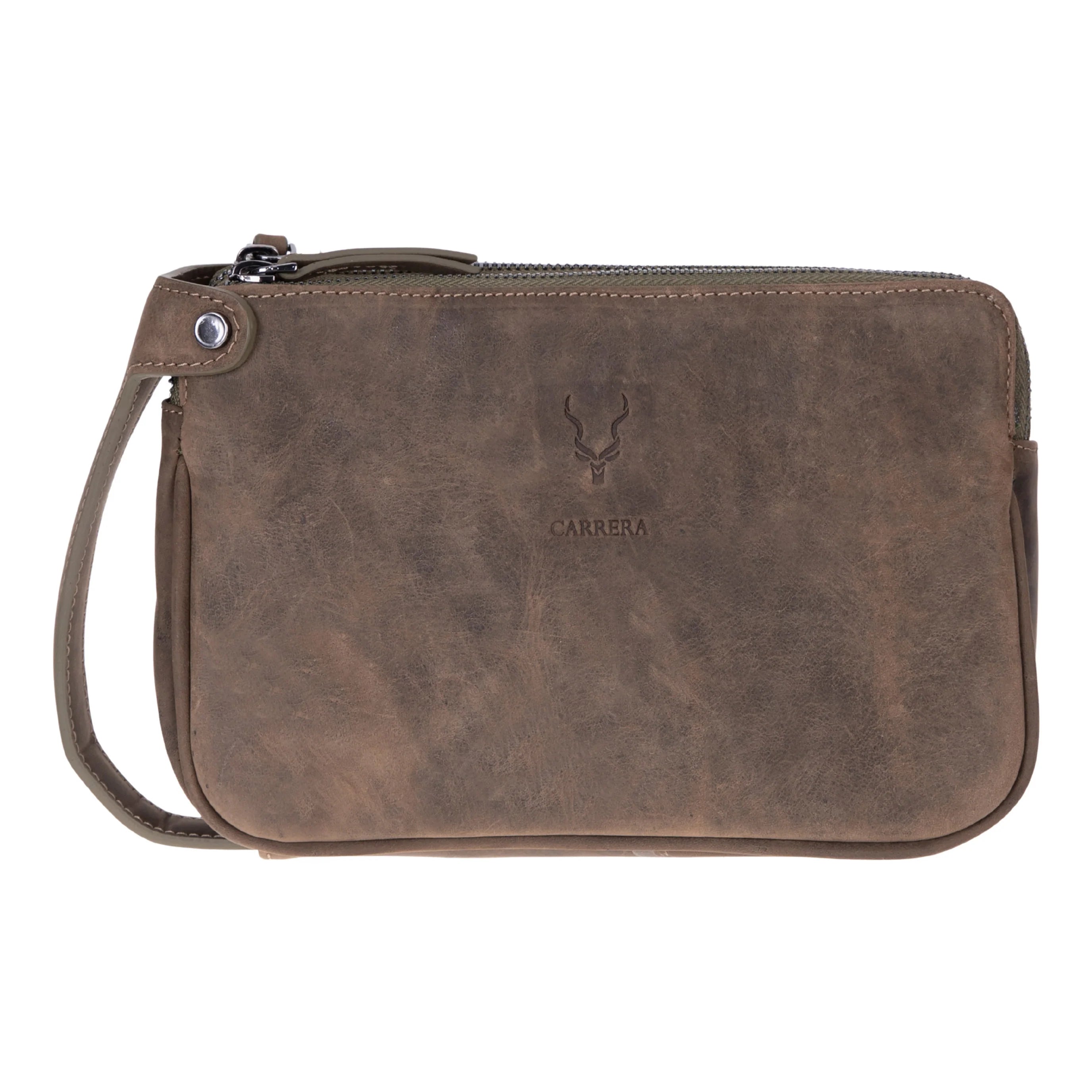 Carrera Valdiero Genuine Leather Handheld Organizer & Travel Clutch