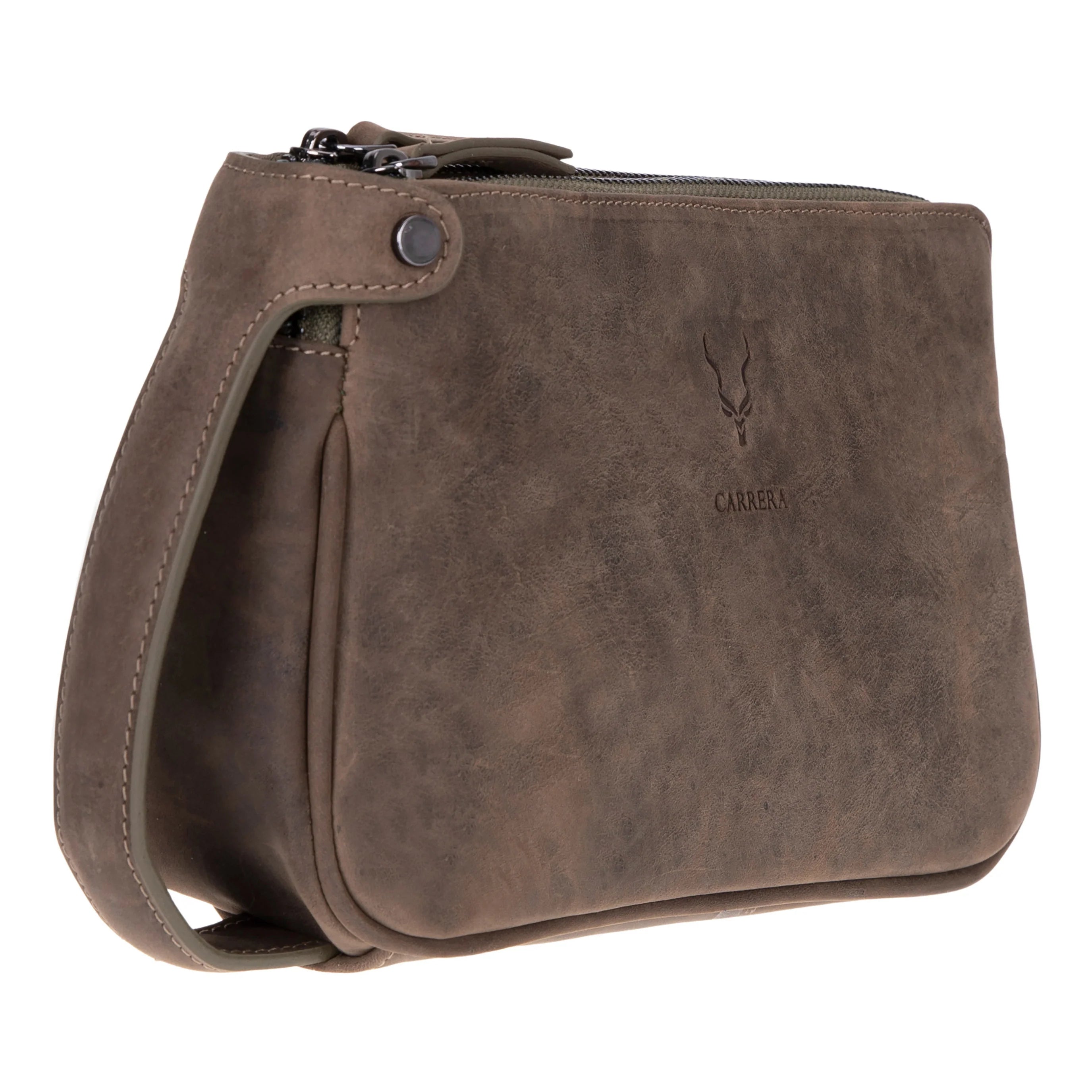 Carrera Valdiero Genuine Leather Handheld Organizer & Travel Clutch