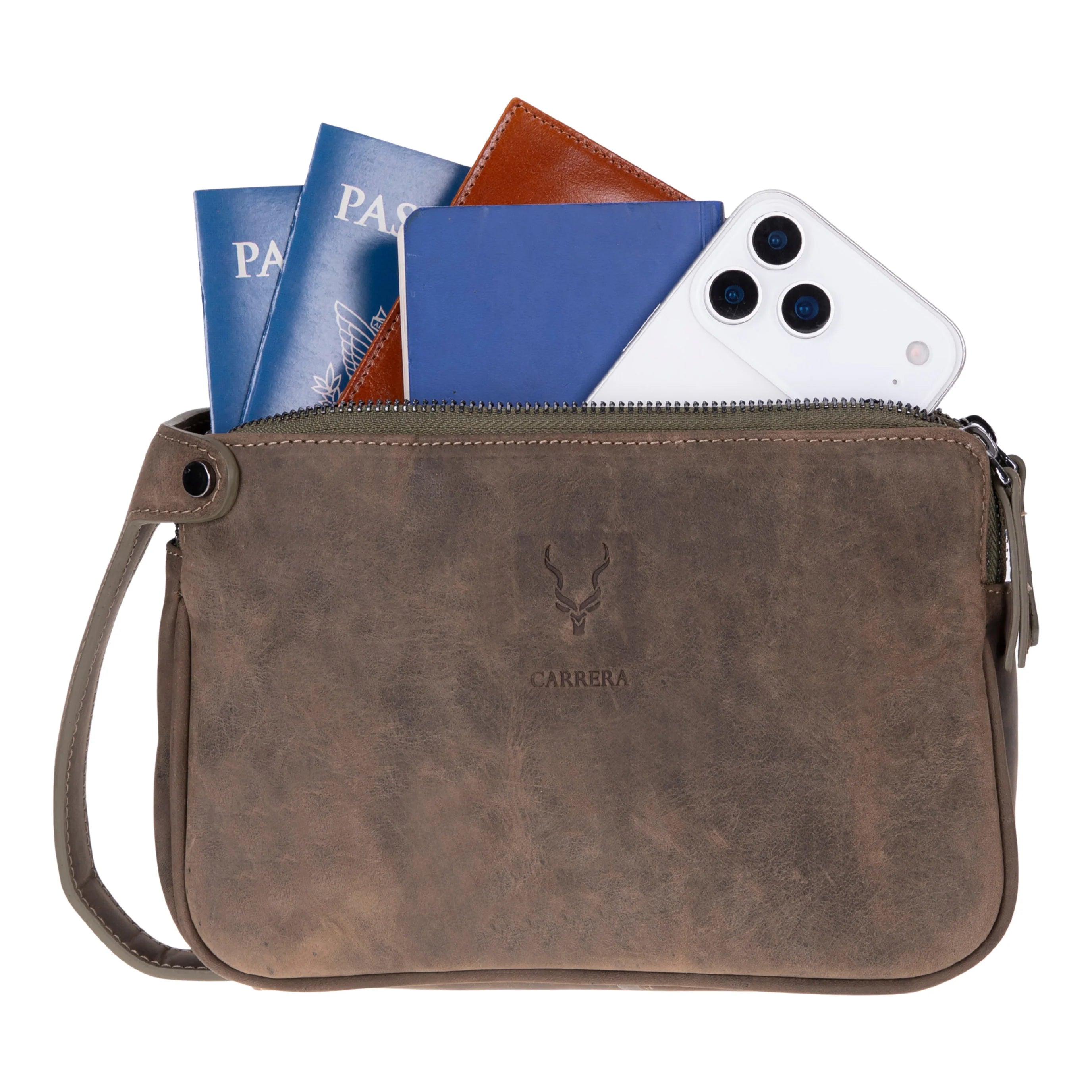 Herrenhandtasche aus Carrera Valdiero Leder