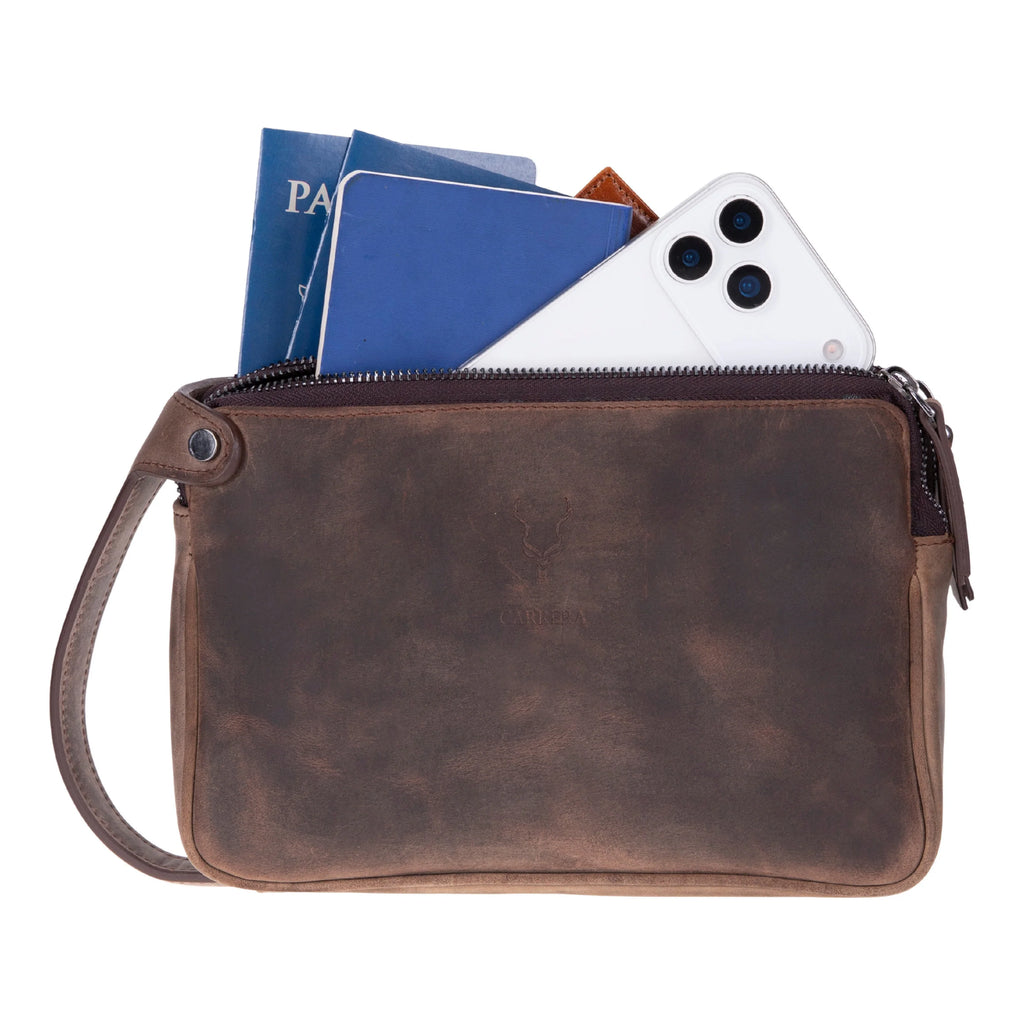 Herrenhandtasche aus Carrera Valdiero Leder