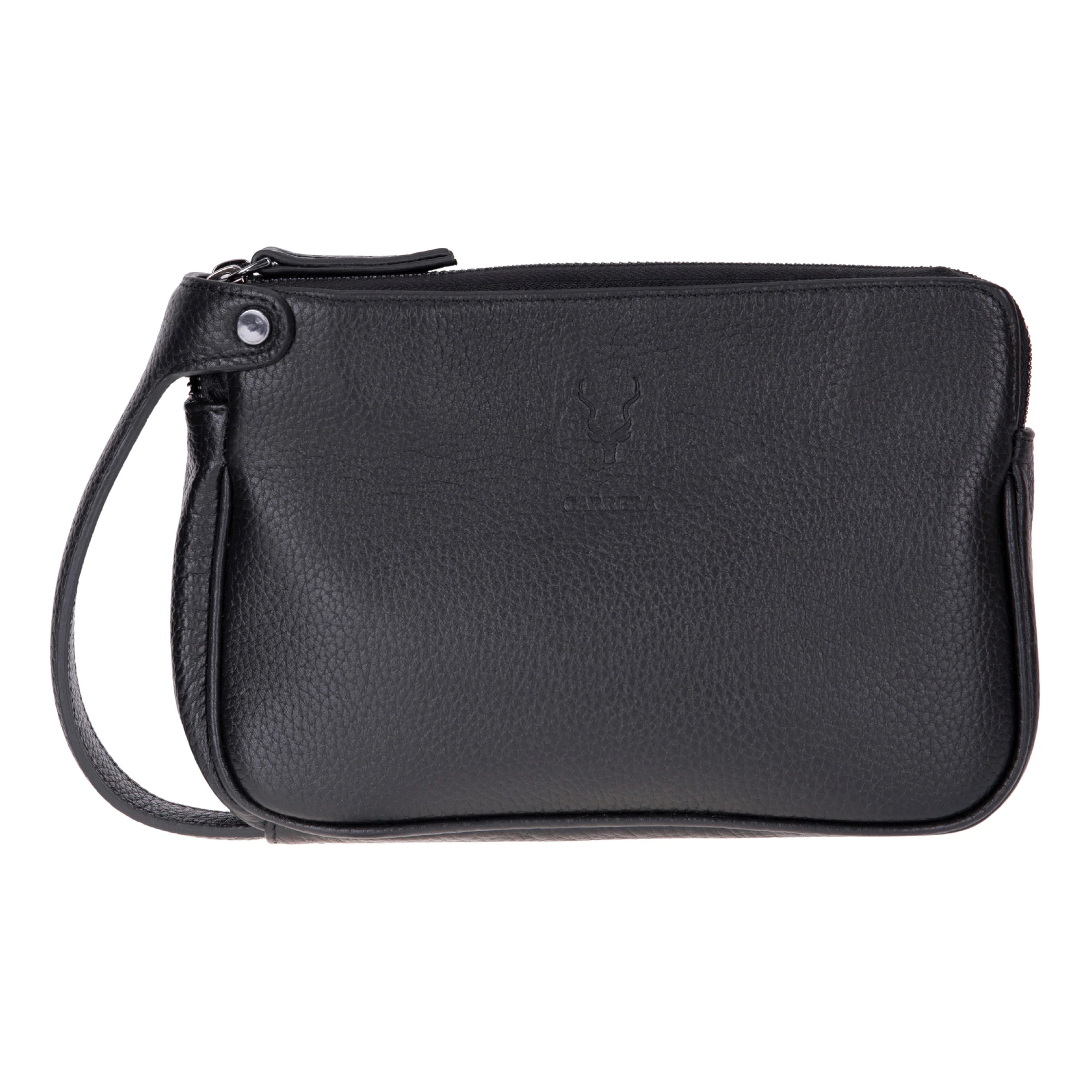 Carrera Valdiero Genuine Leather Handheld Organizer & Travel Clutch