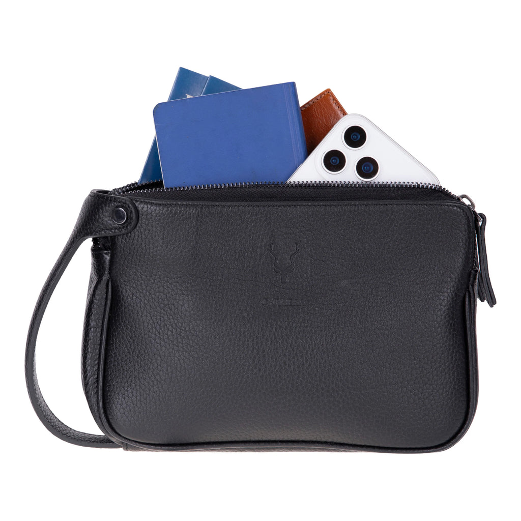 Herrenhandtasche aus Carrera Valdiero Leder